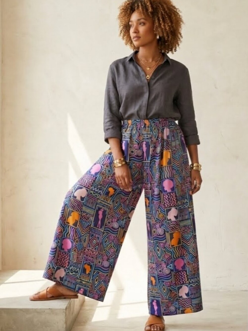 🖐🏽  Izzy & Liv printed lounge pants